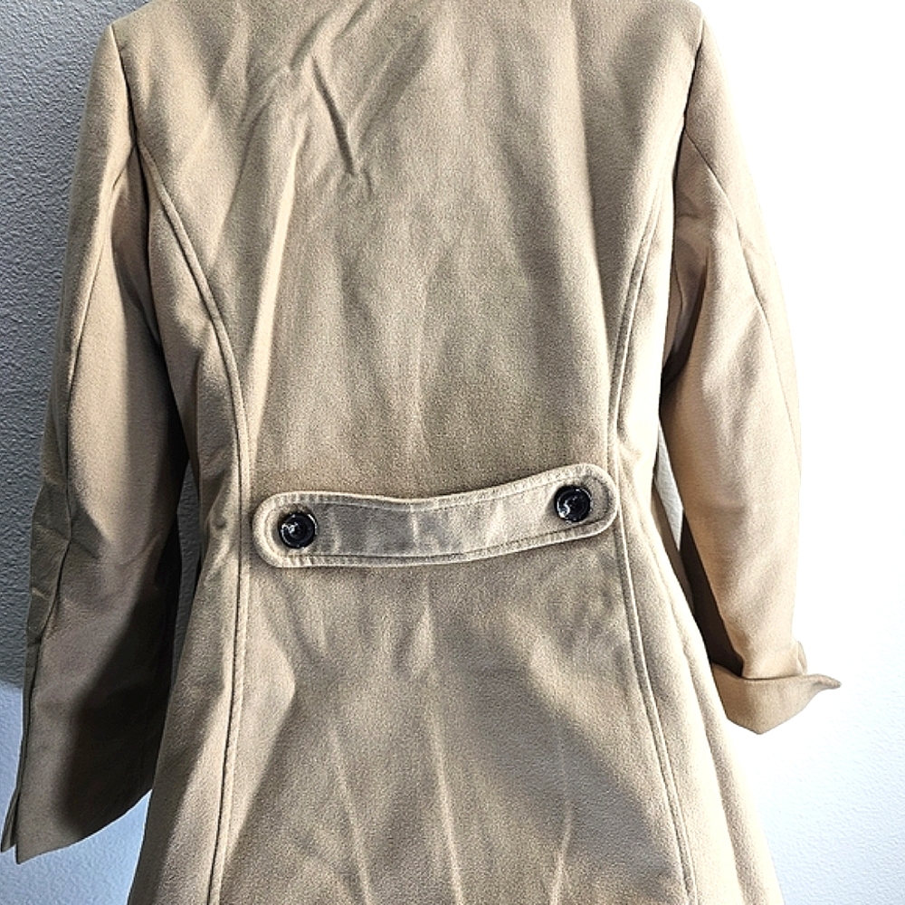 Chicos Tan Solid Basic Classic Jacket Size 2 - image 4